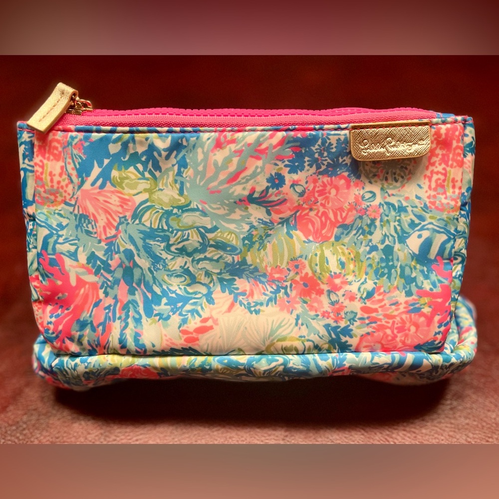 Lilly Pulitzer Tri-Fold Cosmetic Bag